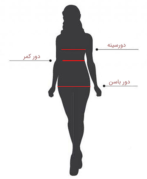 راهنمای انتخاب سایز لباس زنانه