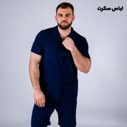 لباس خواب نخی لینن مردانه LS1209
