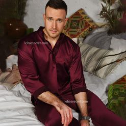 لباس خواب مردانه ساتن ابریشم victoria903 14 لباس خواب مردانه ساتن ابریشم victoria903