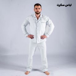 لباس خواب نخی مردانه1208 سفید