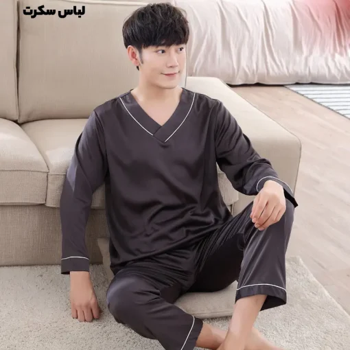 لباس خواب مردانه ابریشمی luxury111