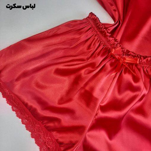 لباس خواب زنانه شیک 1123 به رنگ قرمز