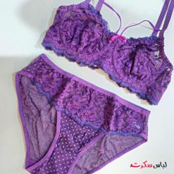 ست شورت و سوتین توری فنردار ls717