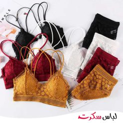 ست نیم تنه شورت گیپور فانتزی ls1016