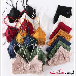 ست نیم تنه شورت گیپور فانتزی ls1016