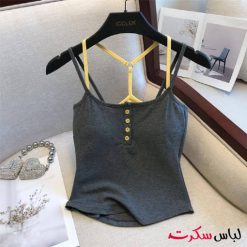 کراپ تاپ دکمه دار ls1058