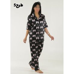 ست بلوز و شلوار ساتن وارداتی lspj5551