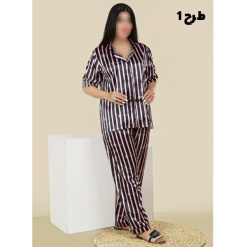 ست بلوز و شلوار ساتن وارداتی lspj5551