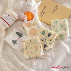 شورت نخی فانتزی وارداتی پک 2 عددی ls20271