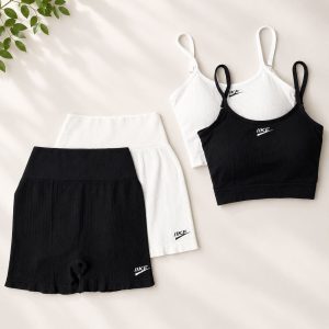 ست نیم تنه و شلوارک اسپرت ls141778