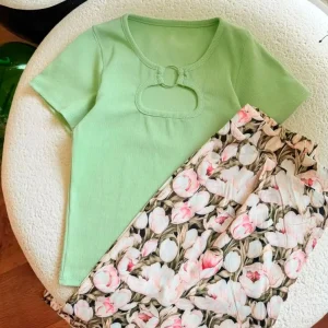 ست لباس راحتی زنانه گلدار ls5741