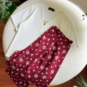 ست لباس راحتی فانتزی گلدار ls6251